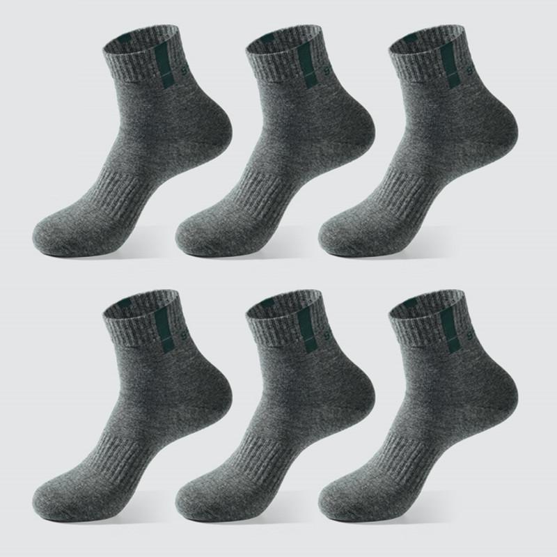 Mens Spring and Autumn Basketball Sports Sweat Absorption Anti Beriberi Anti Odor Cotton Socks