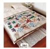 Bohemian Cotton Jacquard Throw Blanket and Bed Runner for Home or Hotel.