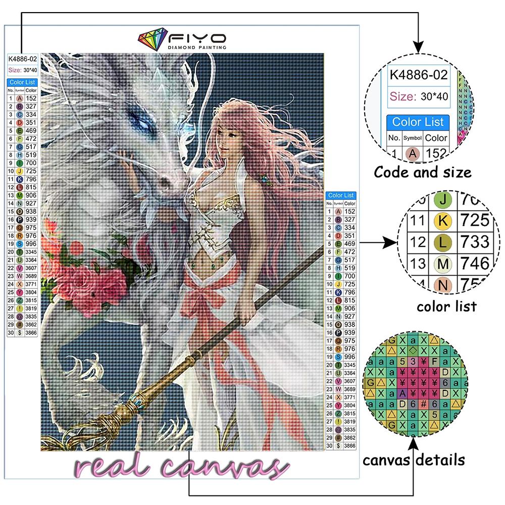 Popular 5D Diy Cross Stitch Animal Pegasus  Painting Full Drill Cross-Stitch Crafts Kit Wall Sticker Home Decor