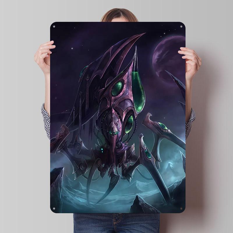 SStarCraft Tinplate Posters Customizable Wall Art Retro Vintage Metal Tin Signs for Decoration Home Decor Items House Interior