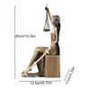 1 Stück Harz Lady Justice Statue Figur Dekorative Buchstützen Heimdekoration Römische Göttin Skulptur Geschenke Am besten für Anwälte und Recht