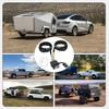 22 Ft 4-Pin 5-Wire Trailer Wiring Harness With Nylon Mesh Protection, A Trailer Light Kit Suitable For Re-Wiring The Tail Lights, Brake Lights, And