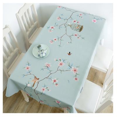 Piccola Tovaglia Rettangolare da Casa con Stampa di Fiori di Pruno Freschi per Decorazione Tavolo Festa Impermeabile Antimacchia Nappe De Table