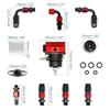 Adjustable FPR AN6 Fitting EFI Fuel Pressure Regulator For 7MGTE MKIII with Hose Line Fittings Oil 100psi Gauge Universal 