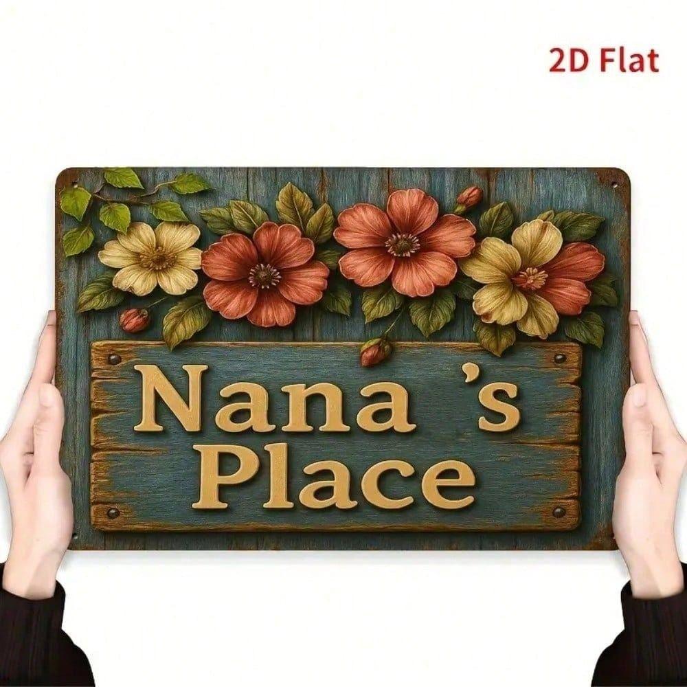 Vintage Metal Wall Sign Retro Tin Plaque Home Decor