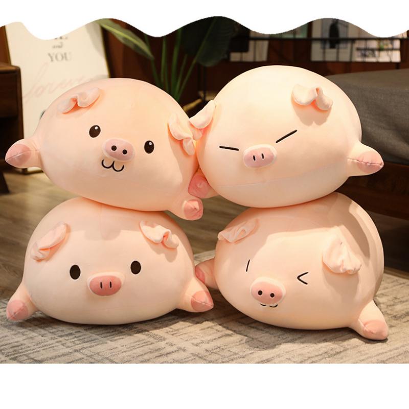 Chubby Pig Pillow Cute Pig Doll Plush Toy Bedroom Cushion Children Sleeping Pillow