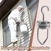 Durable Rustproof Rotating Spinner Hooks Adjustable Steel Material Swivel Hooks Multi-Purpose Heavy Duty Hooks