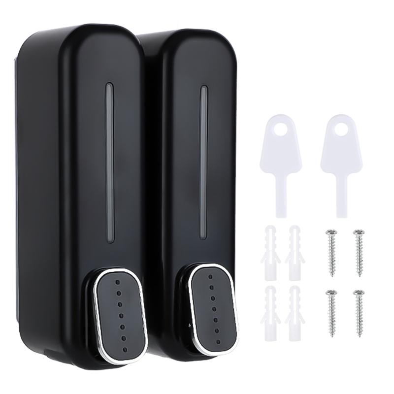 700ml Wall Mount Soap Dispenser Manual Shampoo Shower Gel Dispenser Lotion Container Liquid Hand Soap Dispenser For Bathroom