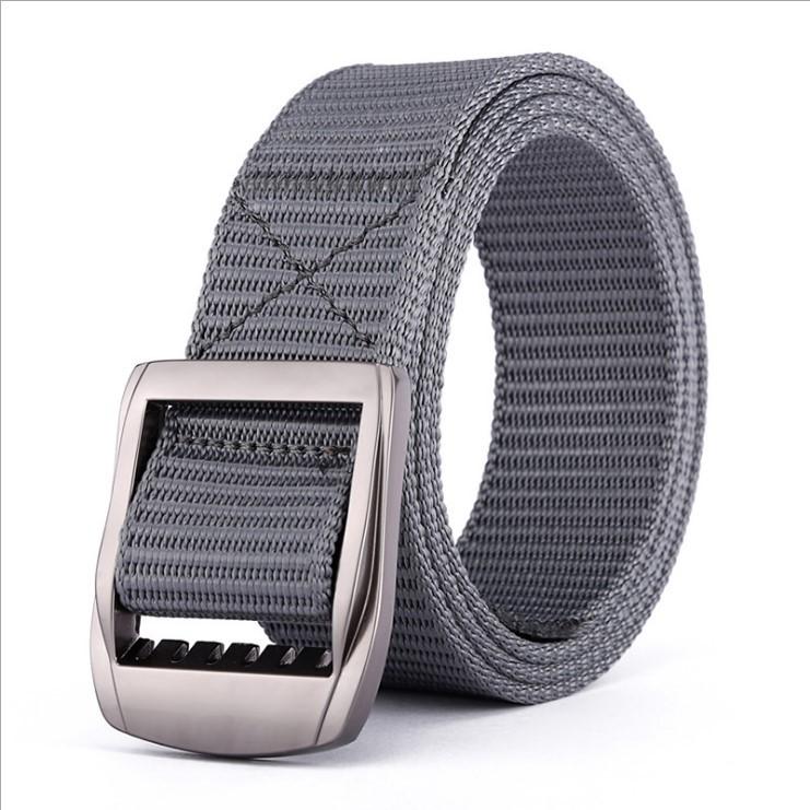 Nylon Tactical Outdoor Belt, Double Stepless Adjustable Canvas Belt, High-Quality Quick-Drying Belt