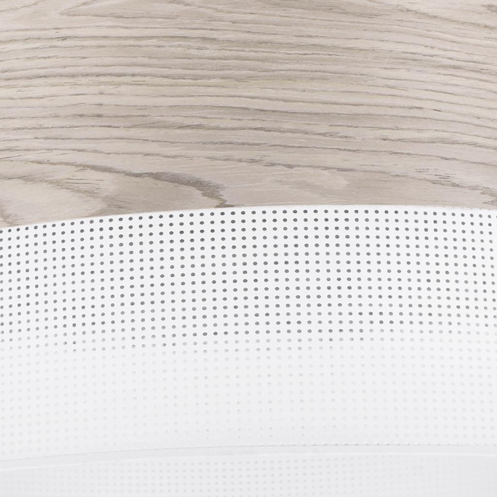 Single Hanging Lamp, White Oak Veneer Lampshade 30Cm