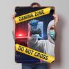 Gaming Zone Do Not Cross Metal Poster Customized Wall Art Retro Vintage Tinplate Signs for Man Cave Setup Decorations Wand Deko