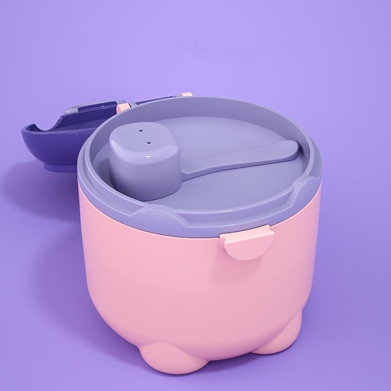 Baby Milk Powder Box Portable Out Sealed Moisture-proof Sub Packaging Box Storage Tank Supplementary Rice Flour Boxed Milk Powder Sub Grid