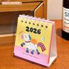 1Pcs Cartoon Portable Coil Monthly Calendar Planner 2026 Horse Year Mini Desk Calendar Office And Home Decor  Year'S Present
