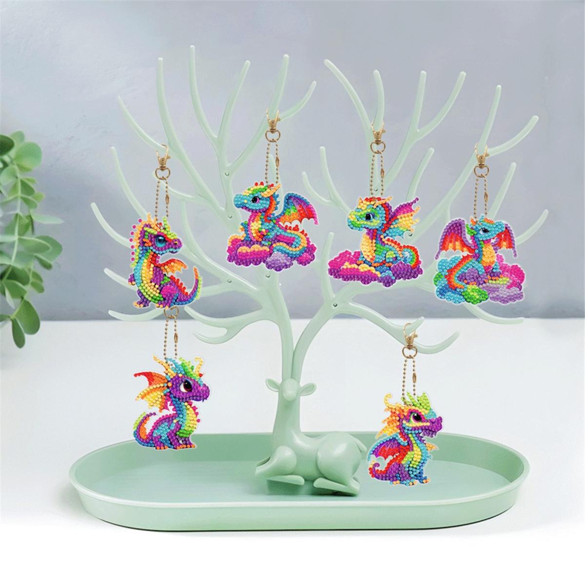 

Dragon-5D Diamond Keychain Pendant Keychain DIY Diamond Ornament, DIY Diamond Art Kit for Christmas Valentine S Day China Mainland