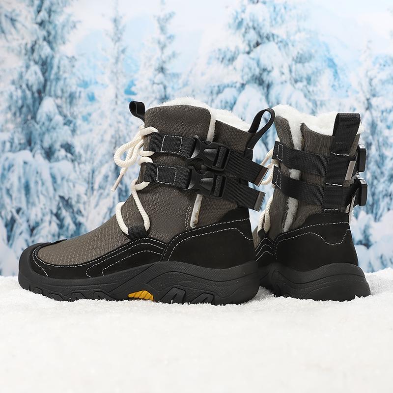 Winter Outdoor Waterproof Men's Snow Boots Russian Style Ankle Boots for Men