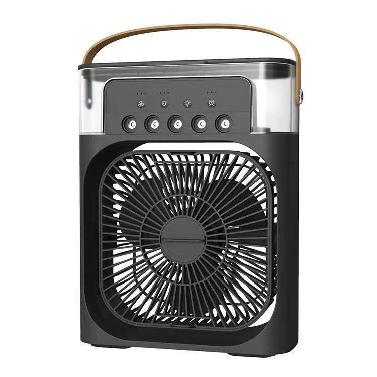 

Portable Five-Hole Spray Humidifying Fan for Outdoor, Dorm, and Office Use 19.5*8*24.5 cm чорний