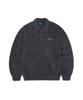 THISISNEVERTHAT Sct-Logo Shaggy Knit Polo Charcoal