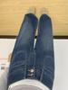 Women's Dark Blue High Waist Wide Leg Xintang Jeans - 2026 Slimming Plus Size Straight Pants