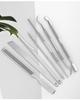 Stainless Steel Manicure & Pedicure Tool Set: Pusher, Blackhead Needle, Nail Cleaner & File