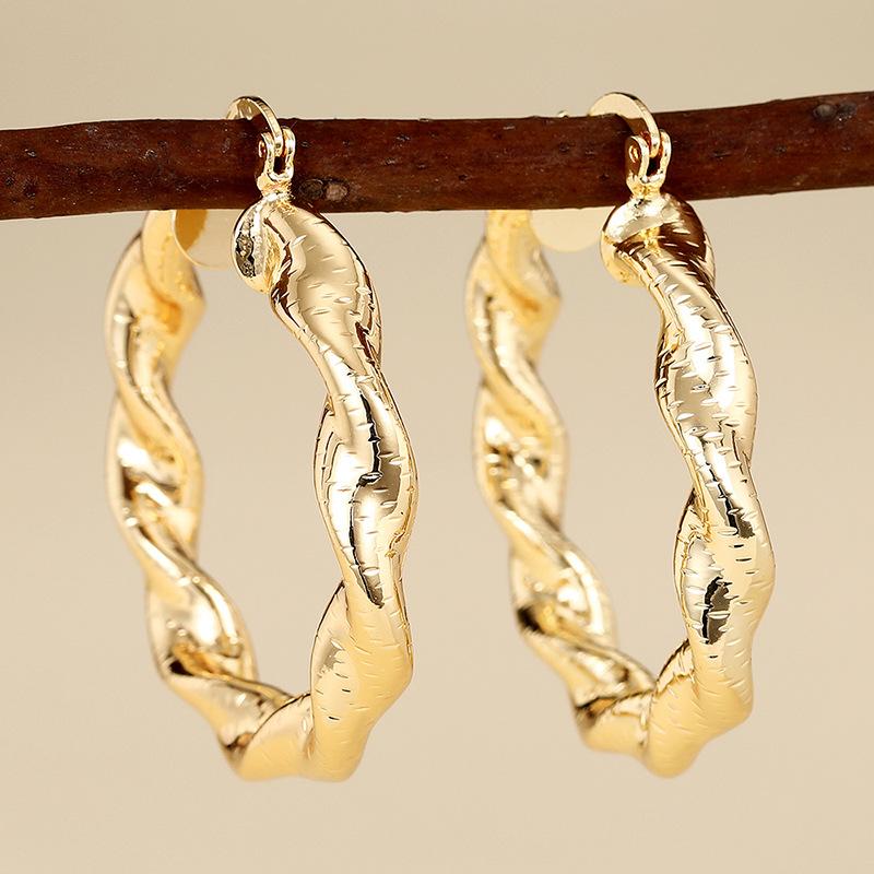 Middle East Geometric Ring Earrings Female, Heavy Industry Exaggerated Internet Celebrity Fashion Jewelry