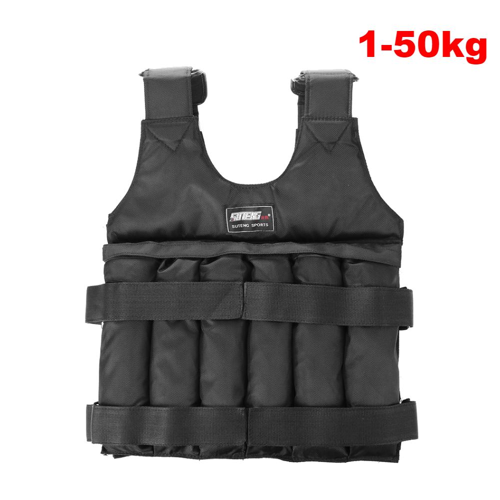 50-3kg Lade Gewicht Weste Jacke Sand Kleidung zum Laufen Boxen Trainingsjacke für Workout Krafttraining Laufen Fitness