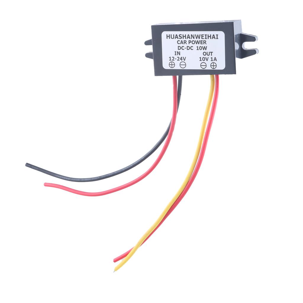 12V 24V til 10V 1A Omformere Vanntett Spenninger Strømforsyningsmodul DC Buck-omformermodul Spenningsregulator
