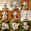 2D Flat Goat Car Rearview Mirror Hanging Ornament Acrylic Pendant Christmas Tree Decoration Bag Charms