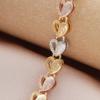 Fashion Classic Tricolor Gold Color Heart-shaped Bracelet, Multifunctional Accessory Jewelry for Women's Daily Wear