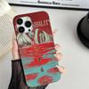 Popular Game Anime M-Mouthwashing For IPhone 17 16 15 Plus Pro Max 12 14 Plus 11 13 Wave Corrugated Stripe Funda Phone Cover