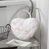 Floral Woman Travel Makeup Bag With Large Capacity And Quilted Design For Home Storage