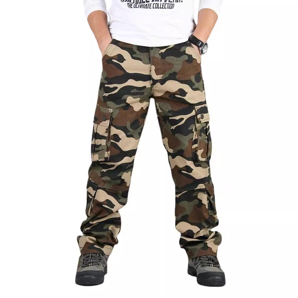 Multi-pocket four-season multi-functional outdoor casual pants men's overalls trousers large-size men's pants tactical pants tide