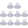 Sanpyl 10pcs PVC Mini Finger Buckle Sucker, Transparent Heavy Duty Suction Cup with Pull Ring Buckle, Portable Glass Puller for Solar Panel, Car, and
