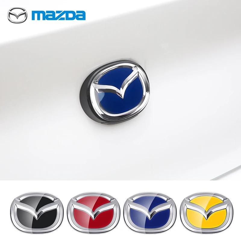 Car PMMA Emblem logo 104mm 140mm for Mazda 3 5 6 7 8 Front Grille Rear Tailgate Badge Chrome Decoration Automobiles Refitting