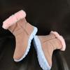 Winter Warm Women Ankle Snow Boots Fur Suede Casual Shoes Flats Short Plush Sneakers 2025 Woman Boots New Fashion Botas Mujer