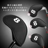 Set mit 11 Golf-Eisenhauben mit magnetischem, leichtem Neopren, Schutzhauben für Wedges und Eisen mit Nummernverschluss, Headcovers, (LT-018)