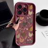 Phone Case Chicken And Flower Pattern For iPhone 17 16 Pro Max 11 13 12 14 15 8 7 Plus XS XR X 16E 17E Shockproof Silicone Cover