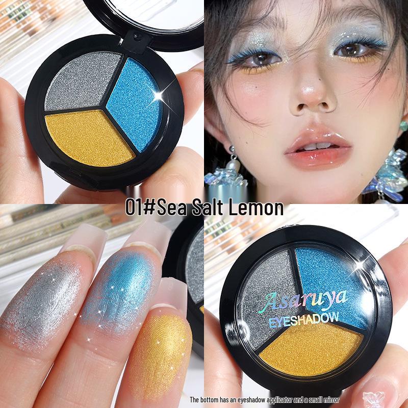 Shimmer Stage Makeup Palette: Blue, Green, Purple Eyeshadows