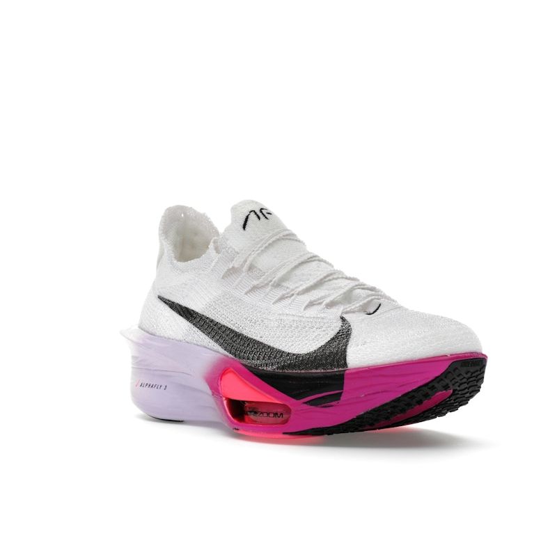 Nike Air Zoom Alphafly NEXT% 3 White Vivid Grape Dame Joggesko Lilla-Agate Svart FD8315-100
