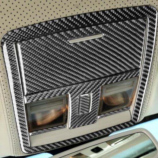5x Carbon Fiber Interior Overhead Console Cover Trim For Chrysler 300 300C 05-07