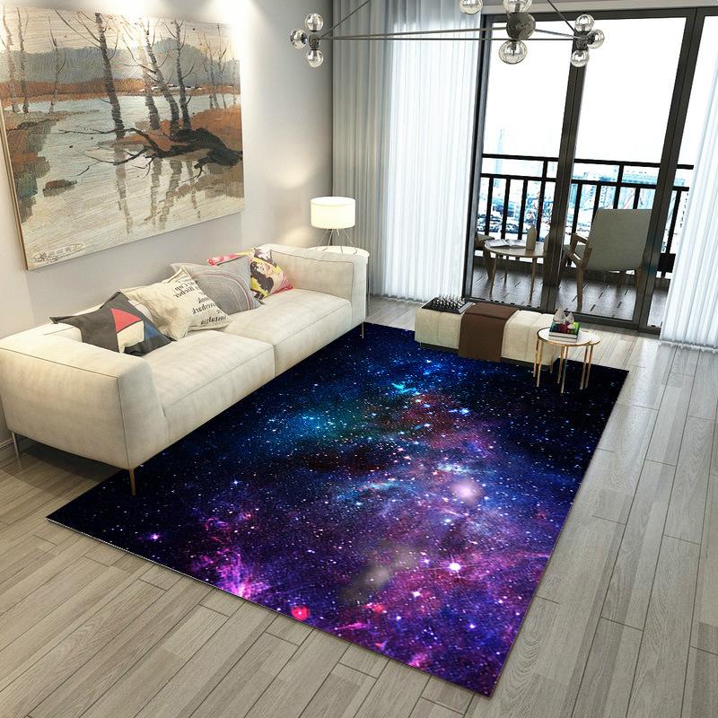 

Nordic Rendering Home Living Room Decoration Carpet Purple Abstract Bedroom Bedside Large Carpet 160*230cm