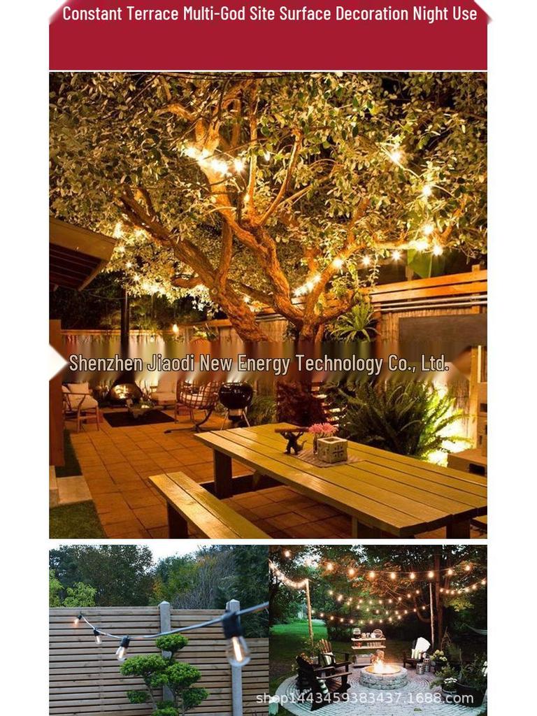 S14 Solar Garden Party String Lights - Outdoor Atmosphere & Holiday Decor