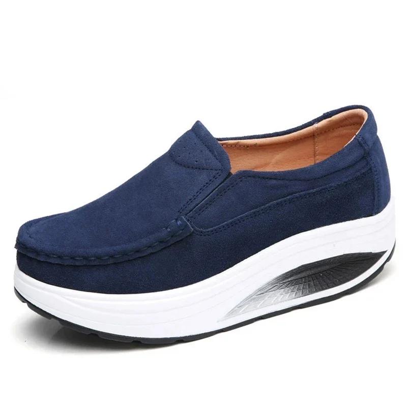 Fashion Women's Sneaker Fashion Breathable Casual Flat Women Light Platform Shoes Slimming High Quality Sports Shoes for Chaussure Femme