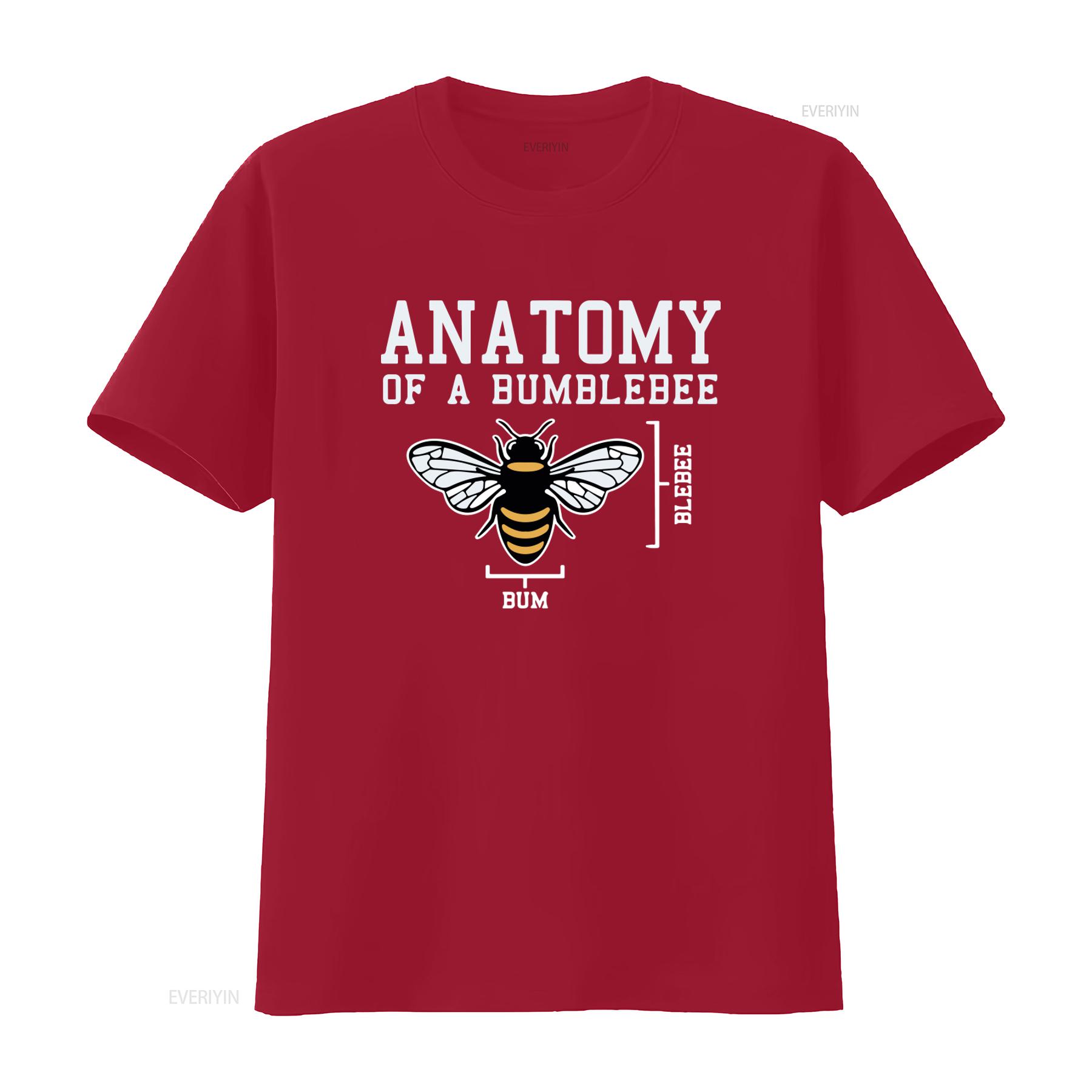 

Anatomy Of A Bumblebee Mens Funny T Shirt 100 Cotton Black vintage Washed fashion graphic streetwear Soft Casual S