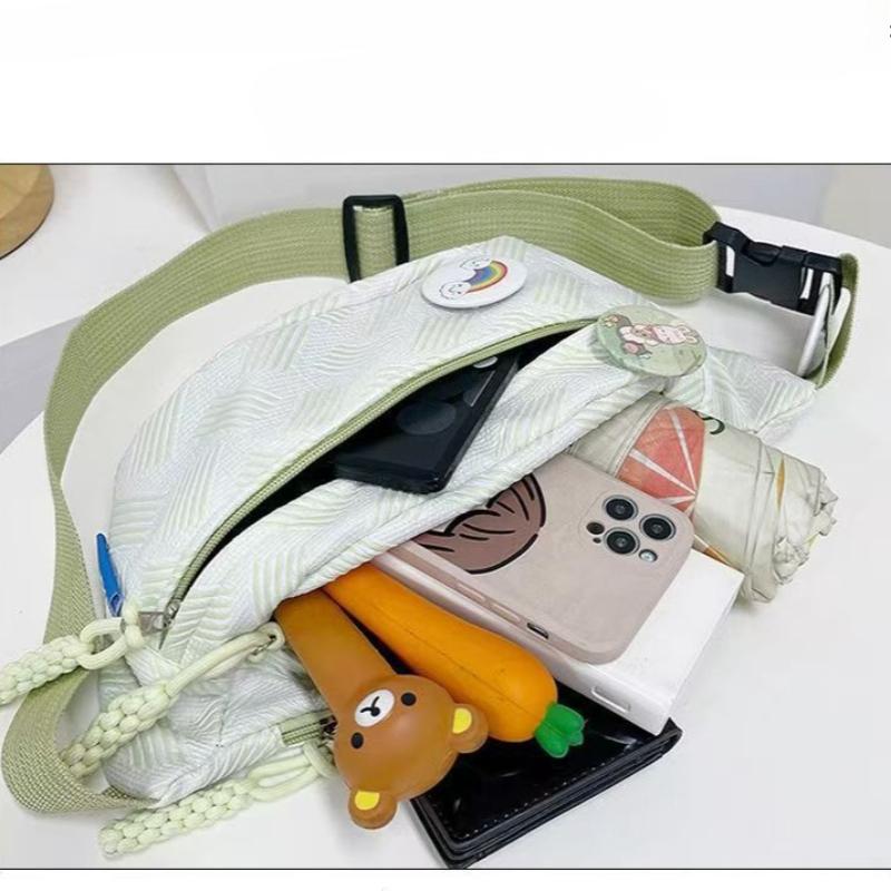Leisure Fashionable Waist Bag Women Small Fresh Chest Bag Outdoor Sports Running Crossbody Bag Portable Travel Large Capacity Shoulder Bag Armpit Bag