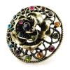 Les Trésors De Lily [J2043] - Multicolored Gold 'Sissi' Designer Ring