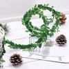 Yousheng 5Pcs 100CM Artificial Green Leaf Garland Kit DIY Indoor Outdoor Hanging Fake Leaves Vine Rattan Mantle Fireplace Porch Decoration