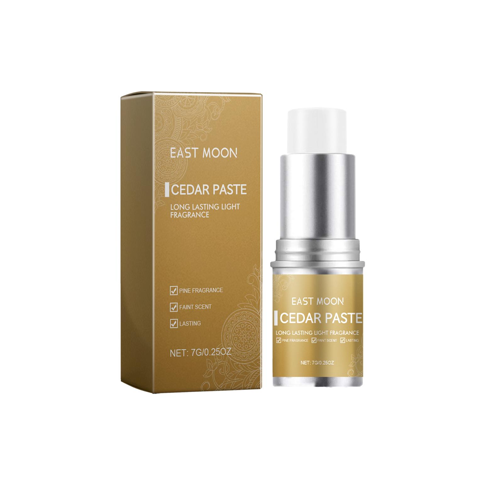 East Moon Men s Fragrance Stick (Cedar Scent) Refreshing, Non-Sticky, Long-Lasting Fragrance, Men s Attractive Fragrance Stick