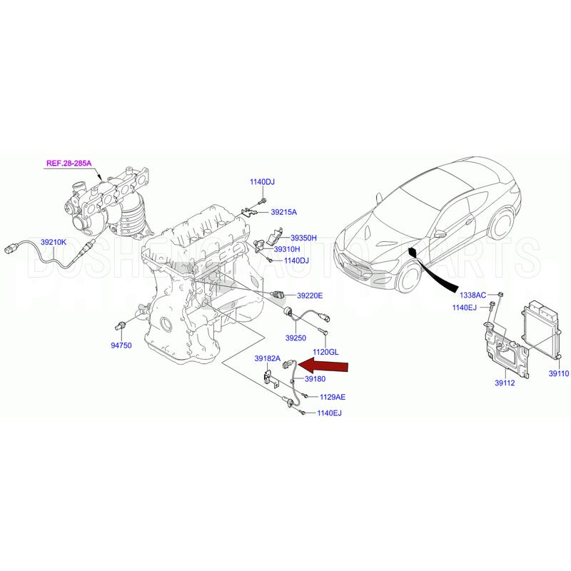 OEM 39180-2C500 391802C500 Crankshaft Position Sensor For Hyundai Genesis Coupe 2.0T Car Accessorie