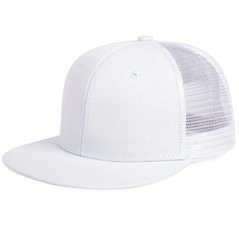 Unisex Solid Color Splicing Hip-hop Hats Spring Autumn Adjustable Casual Snapback Baseball Caps Outdoor Sunscreen Hat