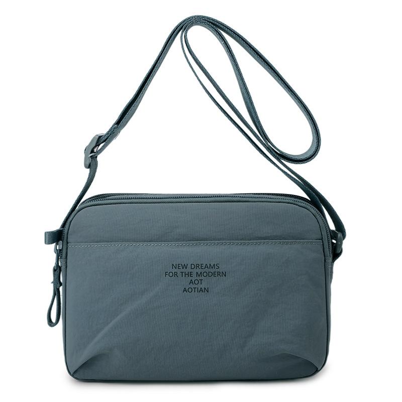 Minimalist Oxford Cloth Crossbody Bag Men Women Casual Functional Daily Outdoor Shoulder Bag